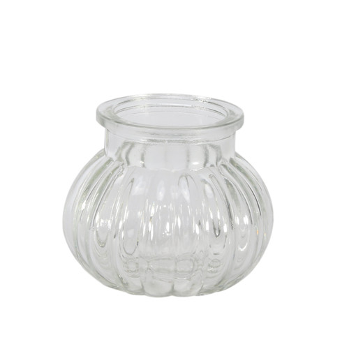 Clear Veneto Bubble Jar  (8cm x 9cm)