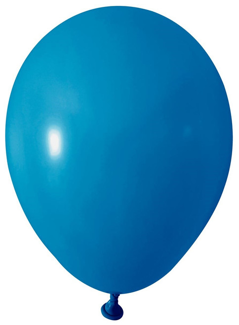 Blue Round Shape Latex Balloon - 5 inch (Pk 100)