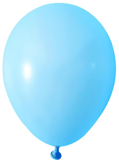 Light Blue Round Shape Latex Balloon - 5 inch (Pk 100)