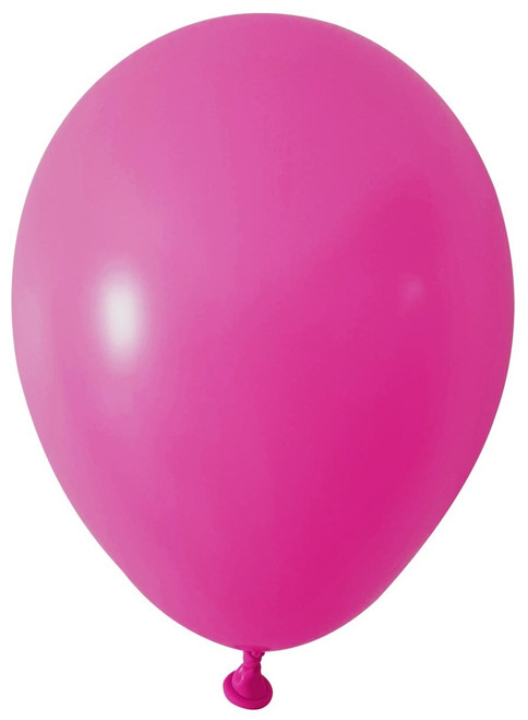 Fuchsia Round Shape Latex Balloon - 5 inch (Pk 100)