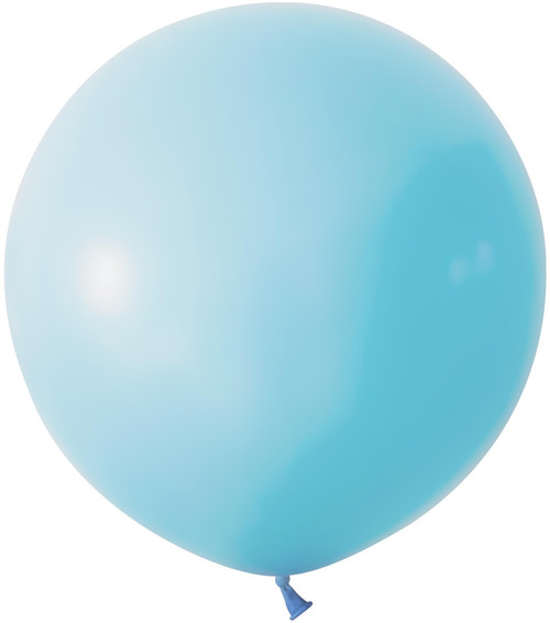 Macaron Blue Jumbo Latex Balloon - 24 inch (Pk 3)