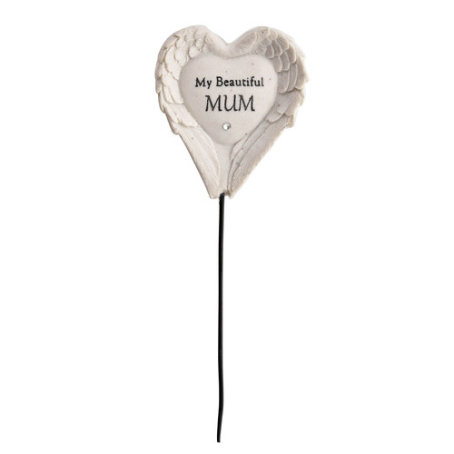 Graveside Angel Wings Stake - Mum