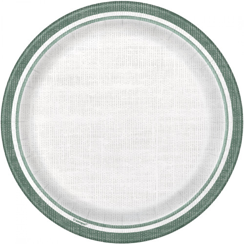 Botanical Stripe Paper Plate (7 Inch)