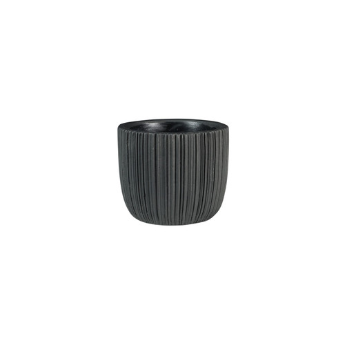 Vogue Black Linear Pot (H9cm x Dia10cm)