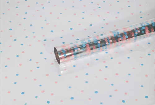 Pink & Blue Dot Film (80cm x 100m)