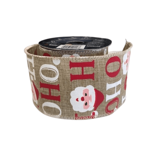 Christmas Hessian Ribbon (Assorted Design) Christmas Hessian Ribbon (Assorted Design)