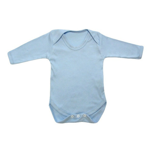 Blue Unbranded Long Sleeve Baby Bodysuit 6-12m Blue Unbranded Long Sleeve Baby Bodysuit 6-12m