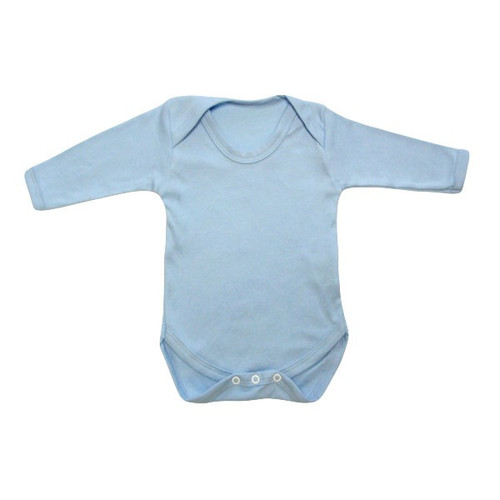 Blue Unbranded Long Sleeve Baby Bodysuit 6-12m