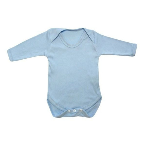 Blue Unbranded Long Sleeve Baby Bodysuit 3-6m
