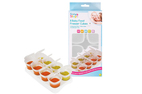 Baby Food Freeze Cubes And Tray (Sert of 8)