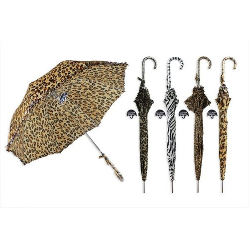 Animal Print Long Umbrella Auto Open 4asst (Assorted Designs)