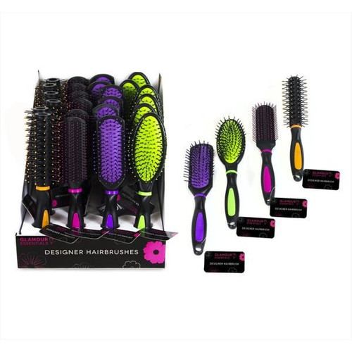Hairbrushes In Display (Assorted Designs)