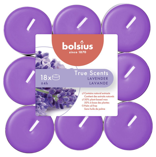 Lavender Bolsius Tealights (pack of 18) 