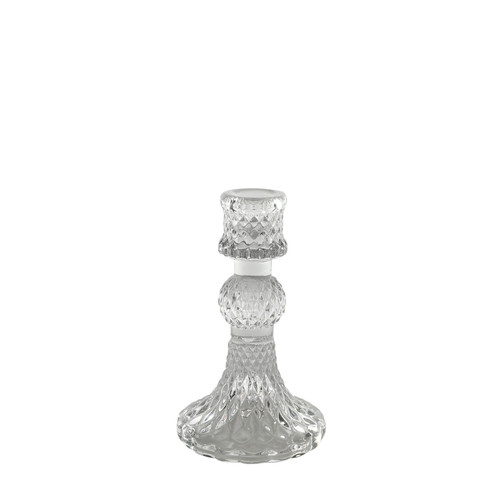 Juliet Candlestick - Clear Glass (13cm) Juliet Candlestick - Clear Glass (13cm)