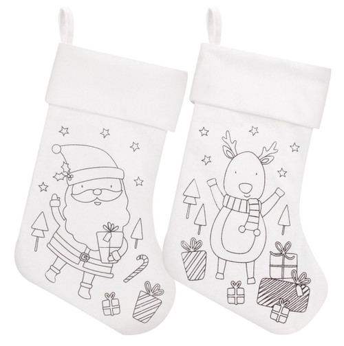 Colour Your Own Christmas Stocking (Assorted)