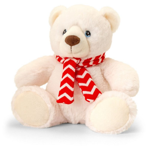 Keeleco Polar Bear with Scarf (20cm) Keeleco Polar Bear with Scarf (20cm)