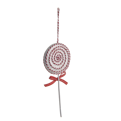 White Round Lollipop Hanging Decoration (19cm) 