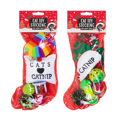 Christmas Cat Toy Stocking (Assorted) Christmas Cat Toy Stocking (Assorted)