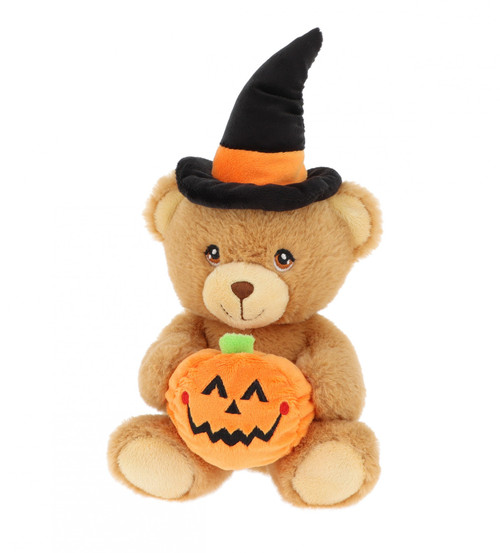 Keeleco Bear with Witch Hat & Pumpkin (15cm) Keeleco Bear with Witch Hat & Pumpkin (15cm)