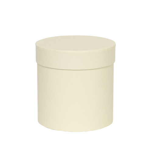 Ivory Hat Box (D13cm x H14cm) Ivory Hat Box (D13cm x H14cm)