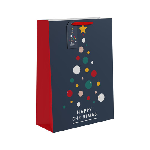 Happy Christmas Bauble Gift Bag (Extra Large) Happy Christmas Bauble Gift Bag (Extra Large)