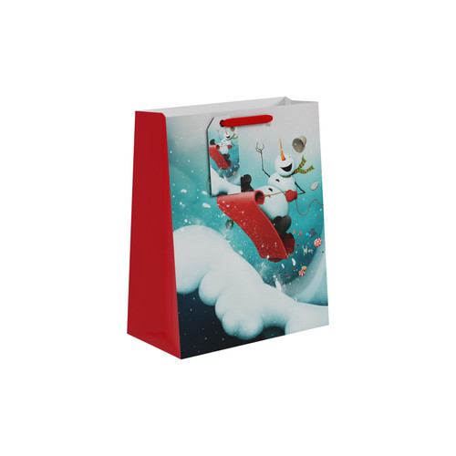 Sledging Snowman Gift Bag (Large) Sledging Snowman Gift Bag (Large)