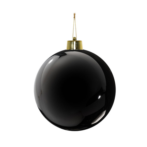 Black Shiny Shatterproof Bauble (20cm) Black Shiny Shatterproof Bauble (20cm)