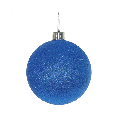Blue Glitter Shatterproof Bauble (20cm) Blue Glitter Shatterproof Bauble (20cm)