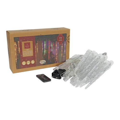 24 Colour Changing Icicle Lights (6.9m) 24 Colour Changing Icicle Lights (6.9m)