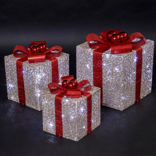 Light up Gift Boxes (Set of 3) Light up Gift Boxes (Set of 3)