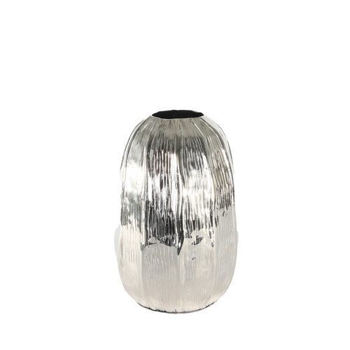 Silver Eros Egg Vase (H27 x Dia19cm) Silver Eros Egg Vase (H27 x Dia19cm)