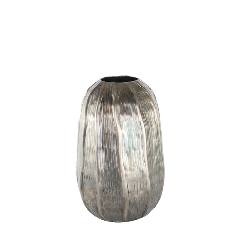 Antique Silver Eros Egg Vase (H27 x Dia19cm)
