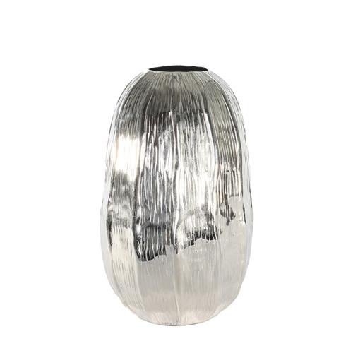 Silver Eros Egg Vase (H34 x Dia22cm) Silver Eros Egg Vase (H34 x Dia22cm)