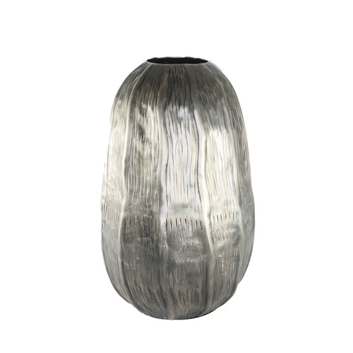 Antique Silver Eros Egg Vase (H34 x Dia22cm) Antique Silver Eros Egg Vase (H34 x Dia22cm)
