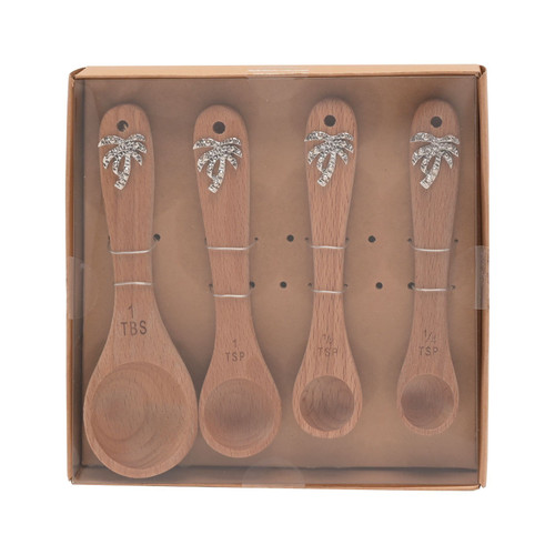 Hestia Set of 4 Measuring Spoons (Palm Tree) Hestia Set of 4 Measuring Spoons (Palm Tree)