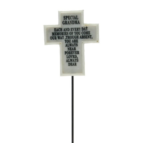 Special Grandma White Memorial Cross Pick Special Grandma White Memorial Cross Pick