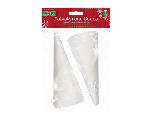 Polystyrene Cones (Pack of 2) Polystyrene Cones (Pack of 2)