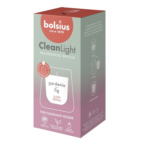 Bolsius Clean Light Refill - Gardenia and Fig (2 Pack) Bolsius Clean Light Refill - Gardenia and Fig (2 Pack)