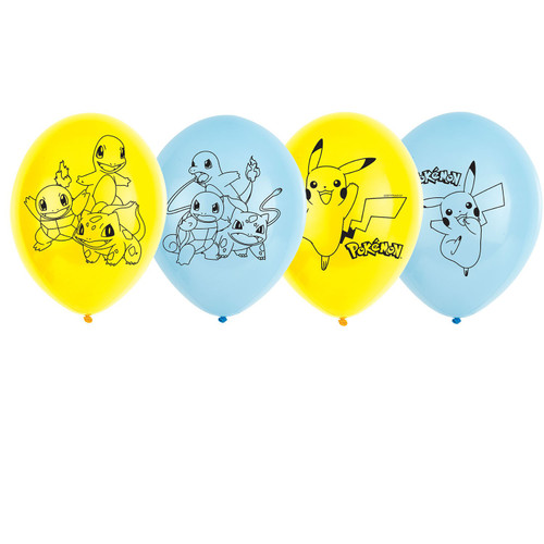 Pokemon 4 Sided Latex Balloons (27cm)