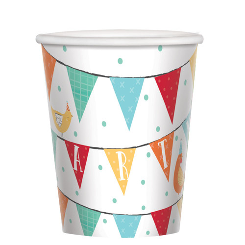 Barnyard Birthday Paper Cups (266ml)