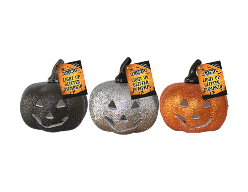 Light Up Glitter Pumpkin (Assorted) Light Up Glitter Pumpkin (Assorted)
