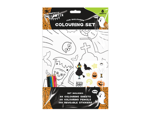 Halloween Colouring Set