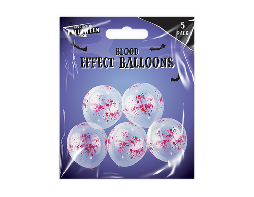12 Inch Blood Effect Balloons (5 Pack) 12 Inch Blood Effect Balloons (5 Pack)