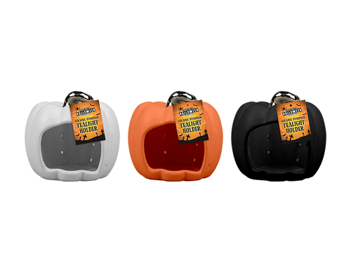 Ceramic Pumpkin Tealight Holder 10cm (Assorted) Ceramic Pumpkin Tealight Holder 10cm (Assorted)