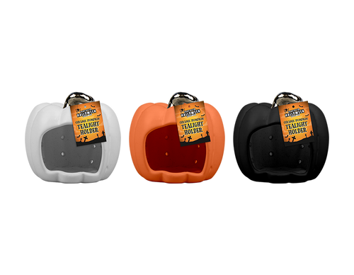 Ceramic Pumpkin Tealight Holder 10cm (Assorted) Ceramic Pumpkin Tealight Holder 10cm (Assorted)