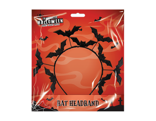 Black Glitter Bat Headband Black Glitter Bat Headband