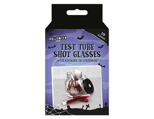 Halloween Test Tube Shot Glasses (10 Pack) Halloween Test Tube Shot Glasses (10 Pack)