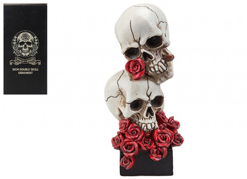 Skull and Roses Statue (18cm)
