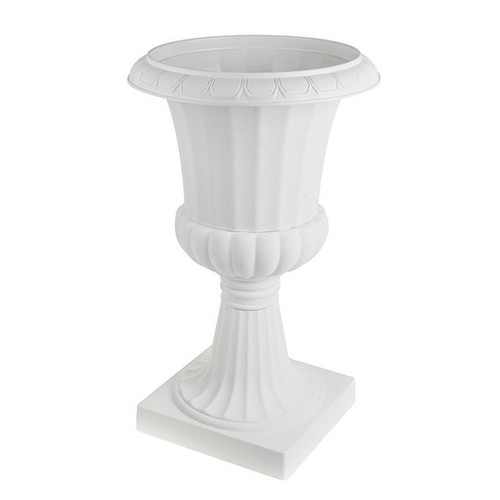 White Roman Plastic Urn (58cm)