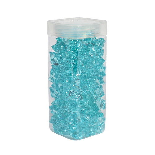Large Turquoise Acrylic Stones in Square Jar (300gr) Large Turquoise Acrylic Stones in Square Jar (300gr)